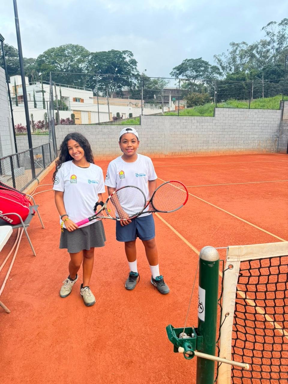 Dupla de atletas do instituto